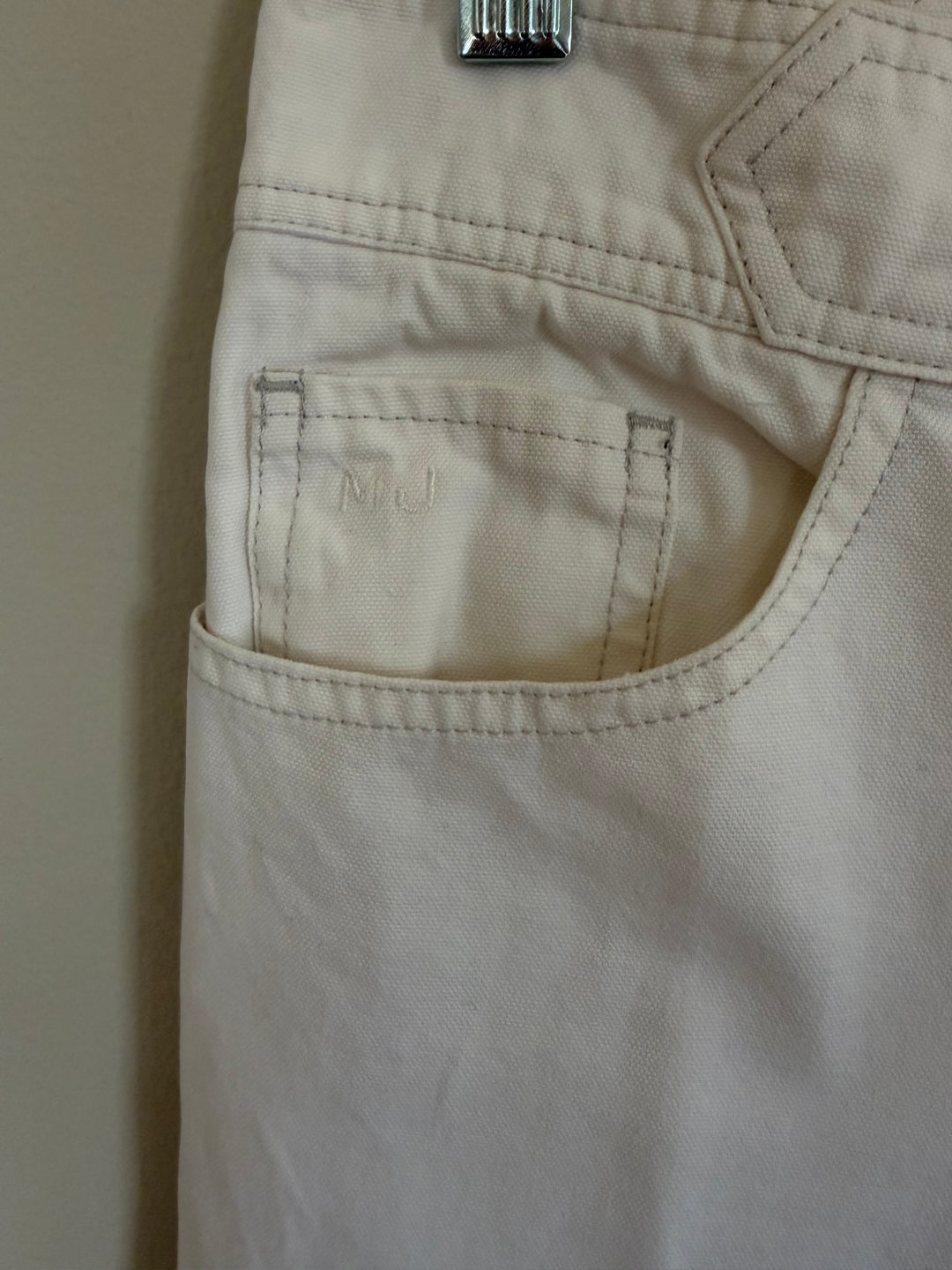 Vintage Y2K Marc Jacobs White Cotton Wide Leg Pants Size 6