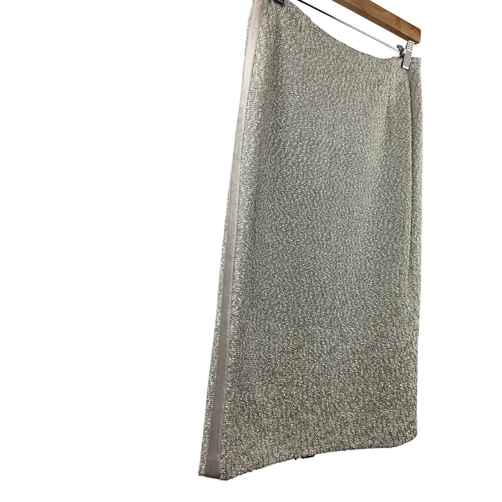 Women's St. John Evening Gray Set with Beaded Accent Size 8