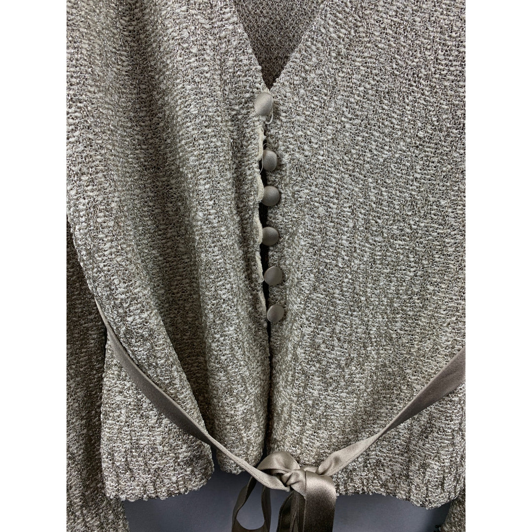 Women's St. John Evening Gray Set with Beaded Accent Size 8
