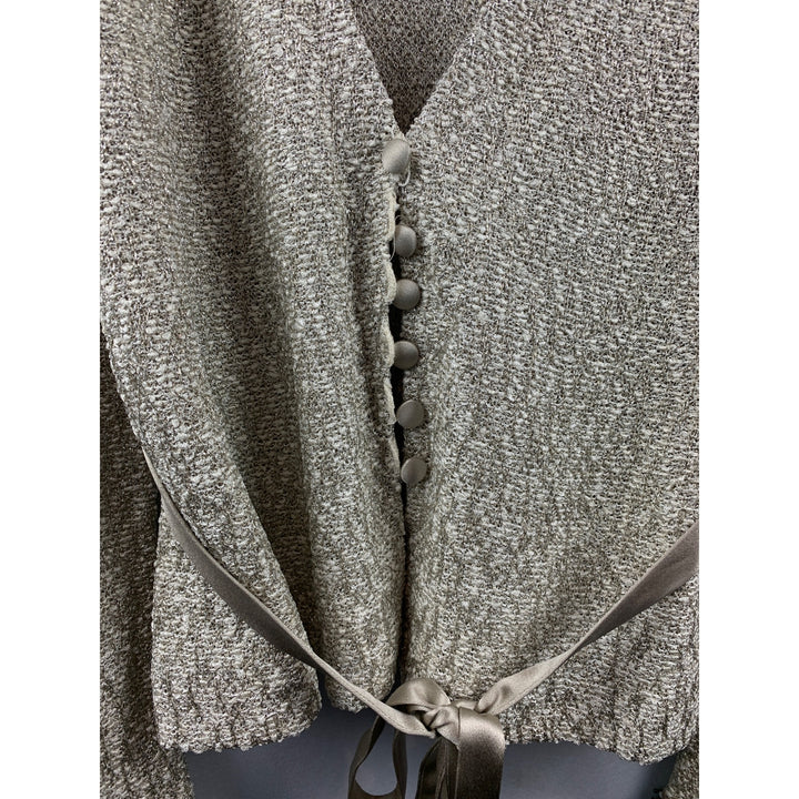 Women's St. John Evening Gray Set with Beaded Accent Size 8