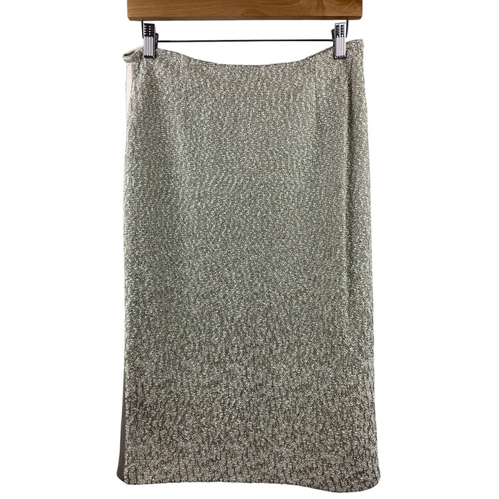 Women's St. John Evening Gray Set with Beaded Accent Size 8