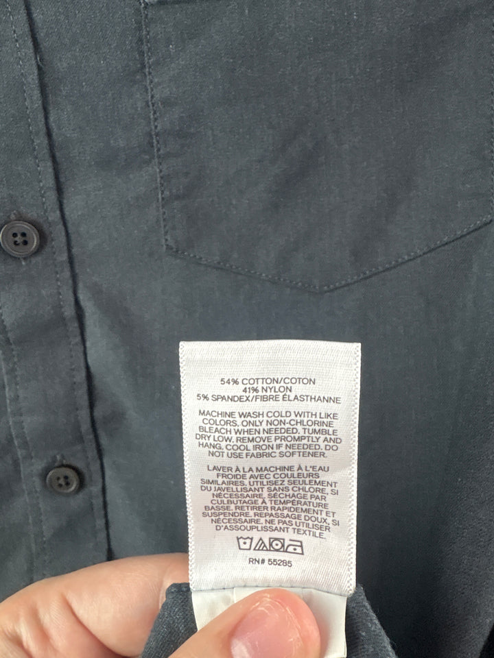 Men’s Express XS Charcoal Gray Button Up Dress Shirt
