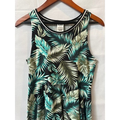 Pink by Victoria Secret Green Floral Large Tank Mindress