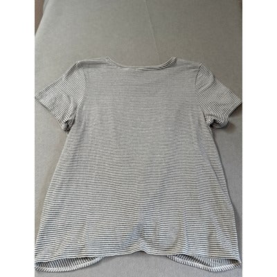 Women’s Max Studio Striped Knotted T-Shirt Sz L