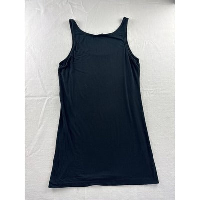 Emily Blu Womens Black Sleeveless Tank Top