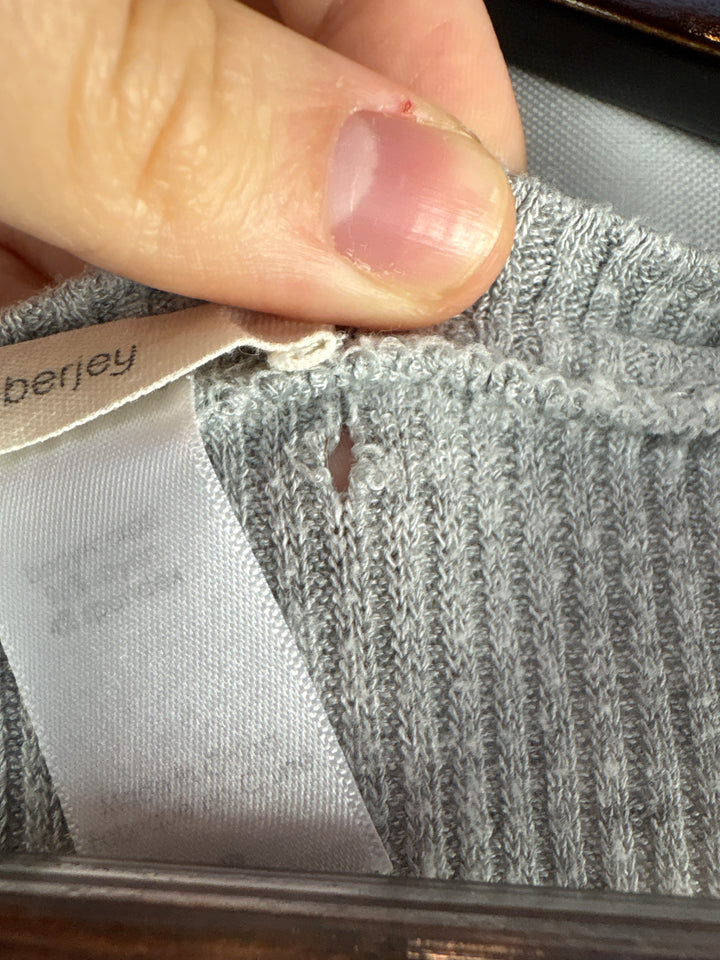 Women’s Everjey Small Light Gray Ribbed Tank Top