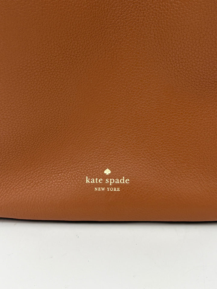 Women’s Kate Spade Coffee Brown Leather Shoulder Purse