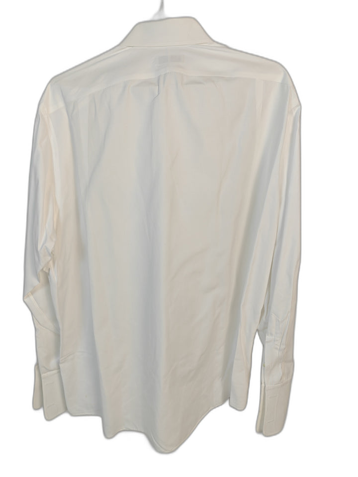 Bachrach Torino White Tuxedo Dress Shirt 18-36 French Cuff Pleated Front 100% Cotton