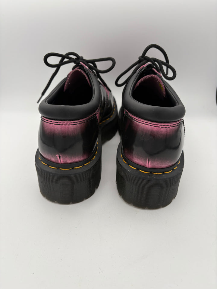 Women’s Dr. Martens Size 10 Black & Pink Oxford Platforms