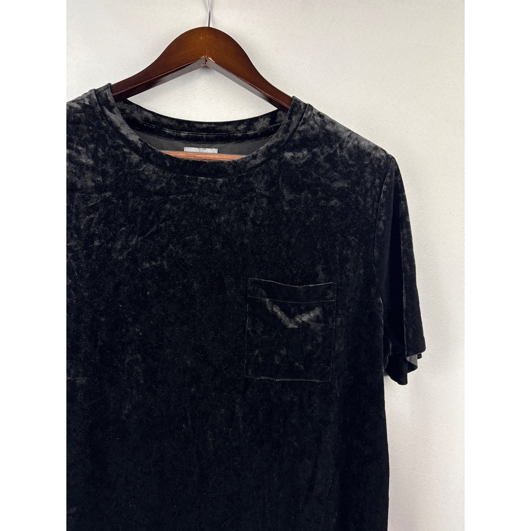 Women’s Falls Creek 1X Black Velvet T-Shirt with Breast Pocket