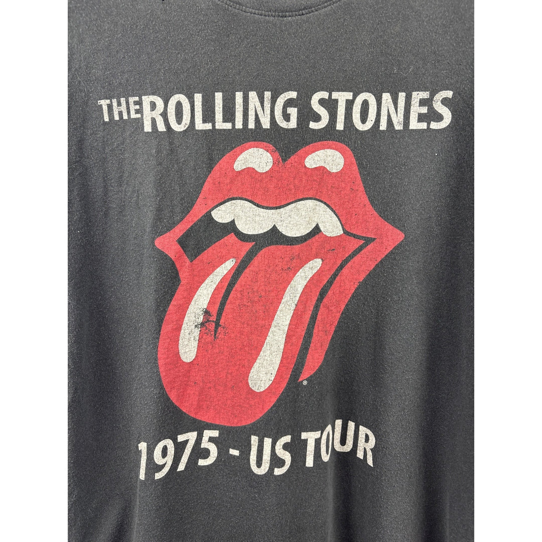 Women’s The Rolling Stones Medium Dark Grey Short Sleeve Shirt with Logo on Front of Shirt