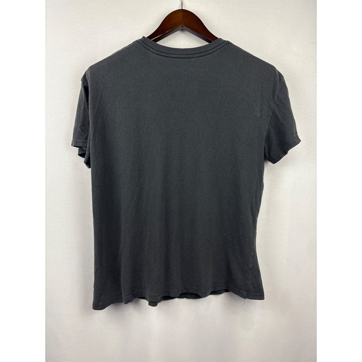 Women’s The Rolling Stones Medium Dark Grey Short Sleeve Shirt with Logo on Front of Shirt