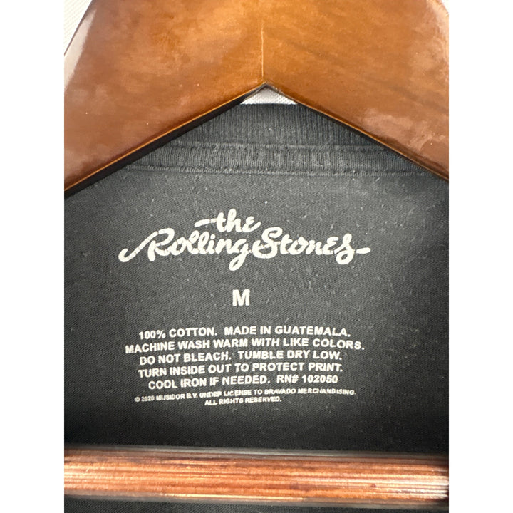 Women’s The Rolling Stones Medium Dark Grey Short Sleeve Shirt with Logo on Front of Shirt