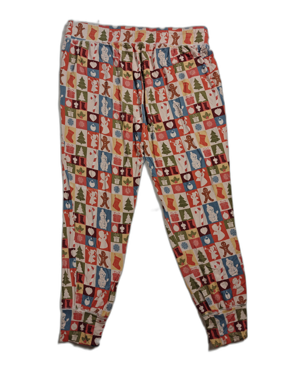 Womens Velveteen Christmas Jogger Pants Multicolor Size XL
