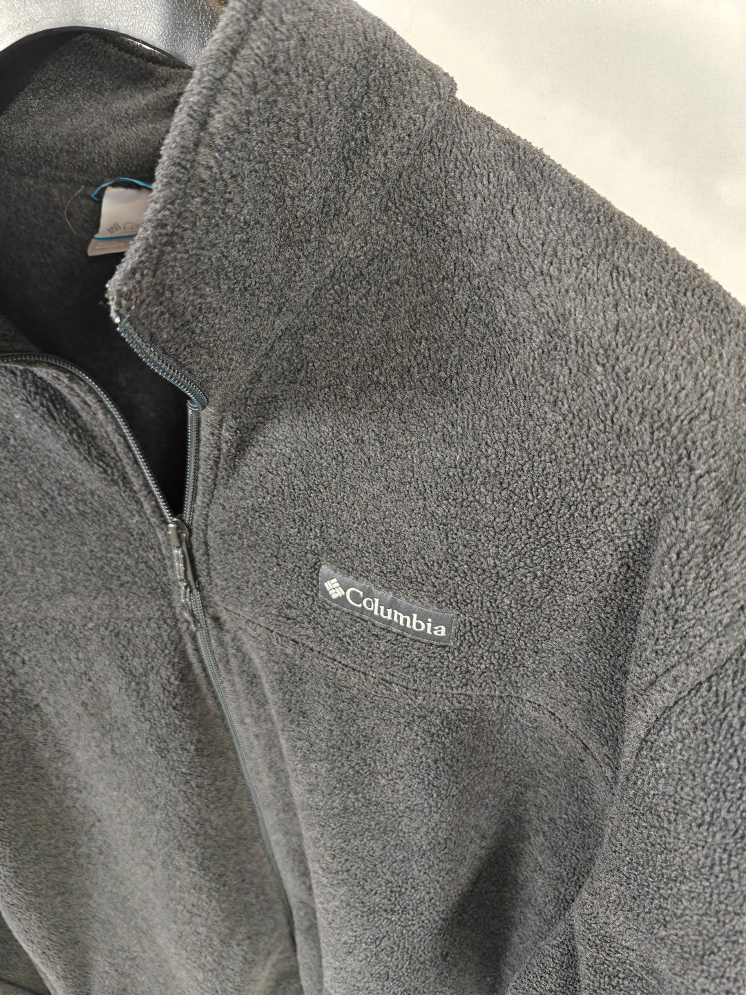 Mens Columbia Fleece Jacket Gray XL