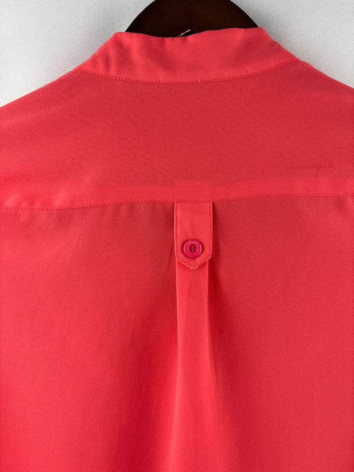 Women’s Alloy Apparel XS Bright Salmon Long Sleeve Blouse