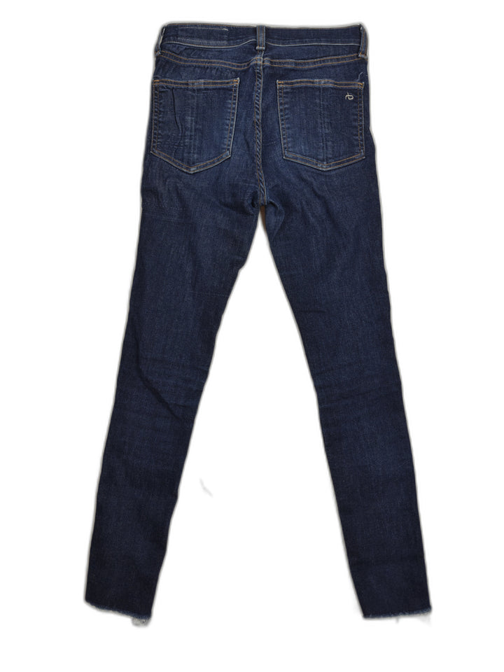 Womens Rag &amp; Bone Skinny Jeans Blue Size 24