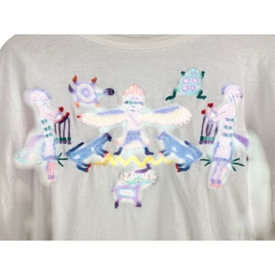 Los Manos Hand Embroidered Long Sleeve Cotton Shirt
