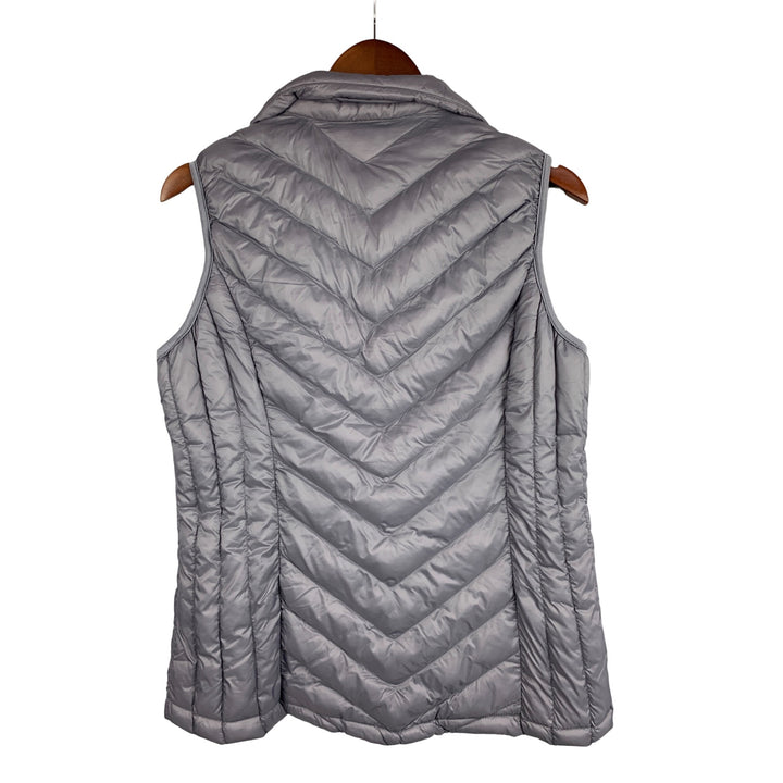 32 Degrees Heat Vintage Gray Quilted Insulated Vest M Polyester & Nylon Womens