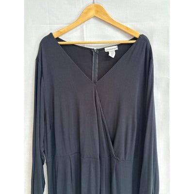 Women’s Jessica London Size 26 Long Sleeve Black Formal Dress.