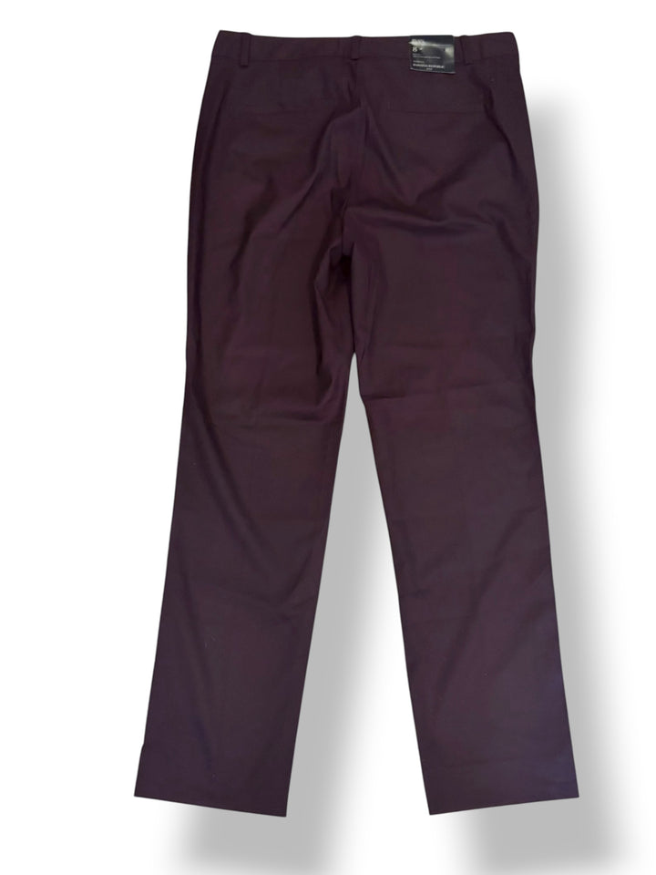 Banana Republic Ryan Burgundy Straight Leg Pants Size 8 NWT Workwear Librarian Chic