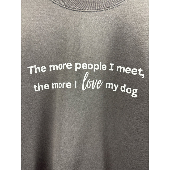 Women’s Gildan XL Grey Graphic Word Crewneck