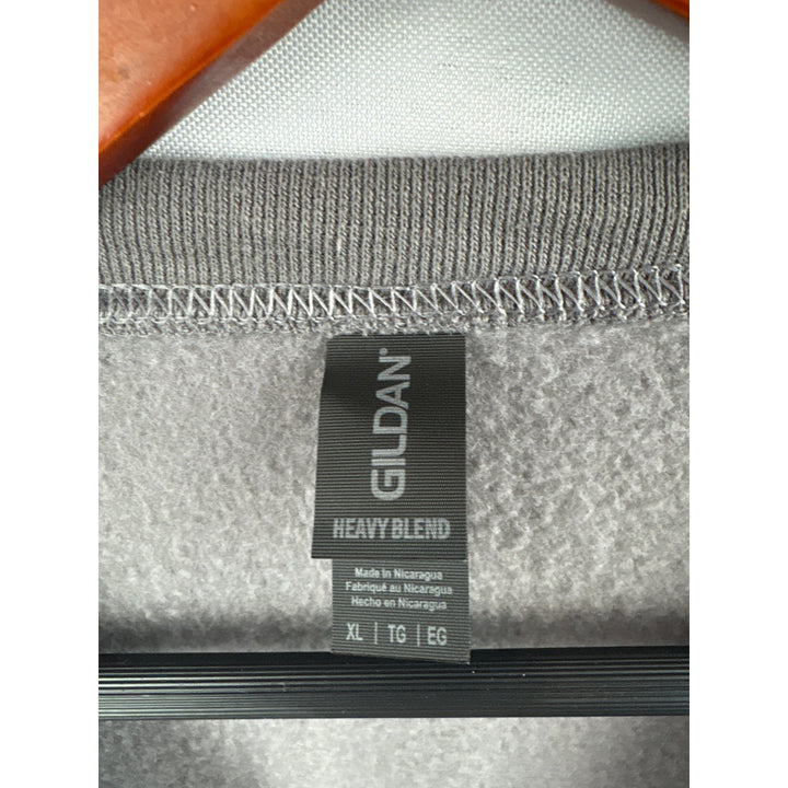 Women’s Gildan XL Grey Graphic Word Crewneck