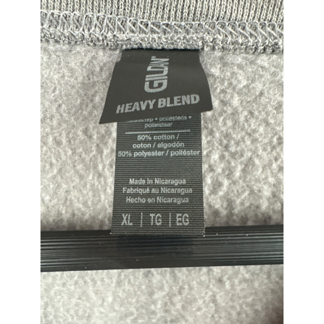 Women’s Gildan XL Grey Graphic Word Crewneck