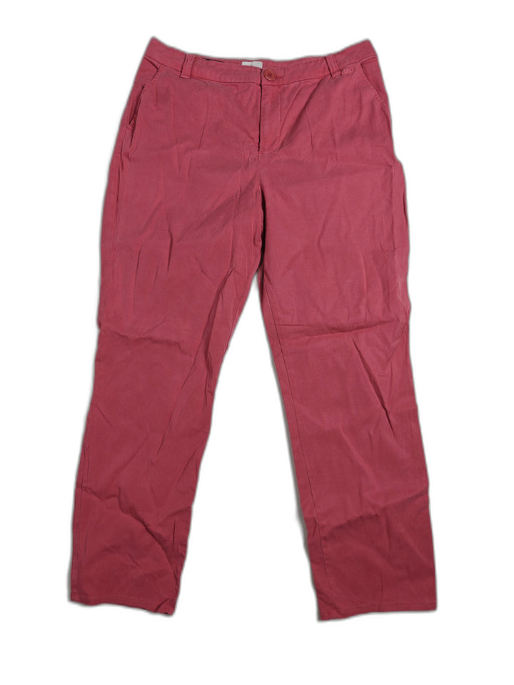 Womens The Mitchell Ecru Chino Pants Pink Size 10