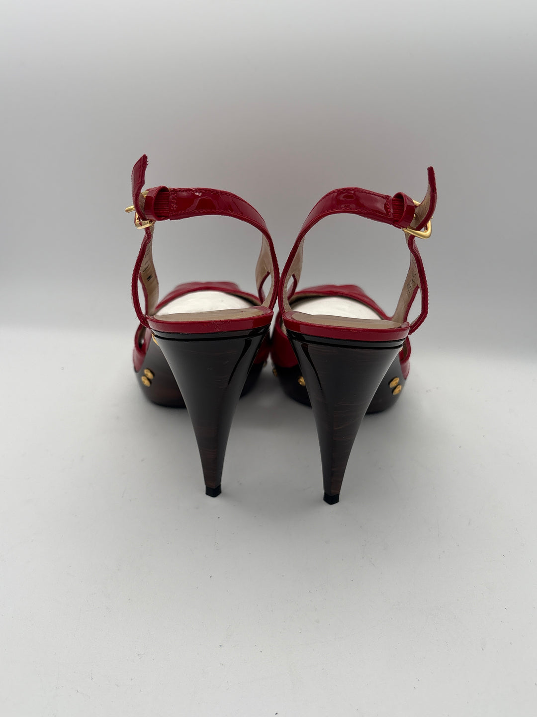 Women’s Stuart Weitzman Size 8.5 Bright Red Strappy Pumps