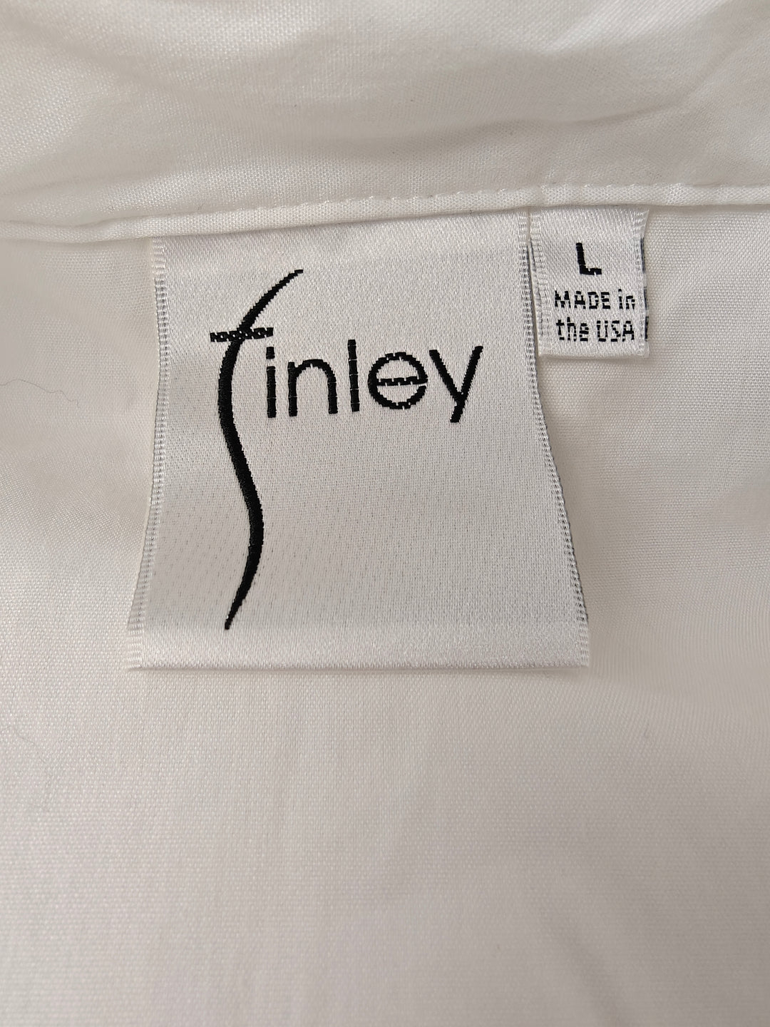 Women’s Finley White Ruched Button Front Blouse Size L