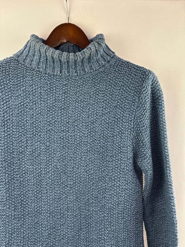 Women’s Liz Claiborne Small Muted Blue Knit Turtleneck
