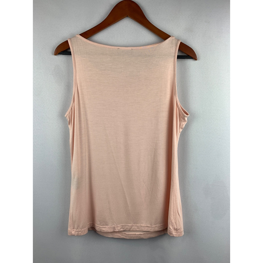 G By Giuliana Sleeveless Tank Top With Embellished Neckline S