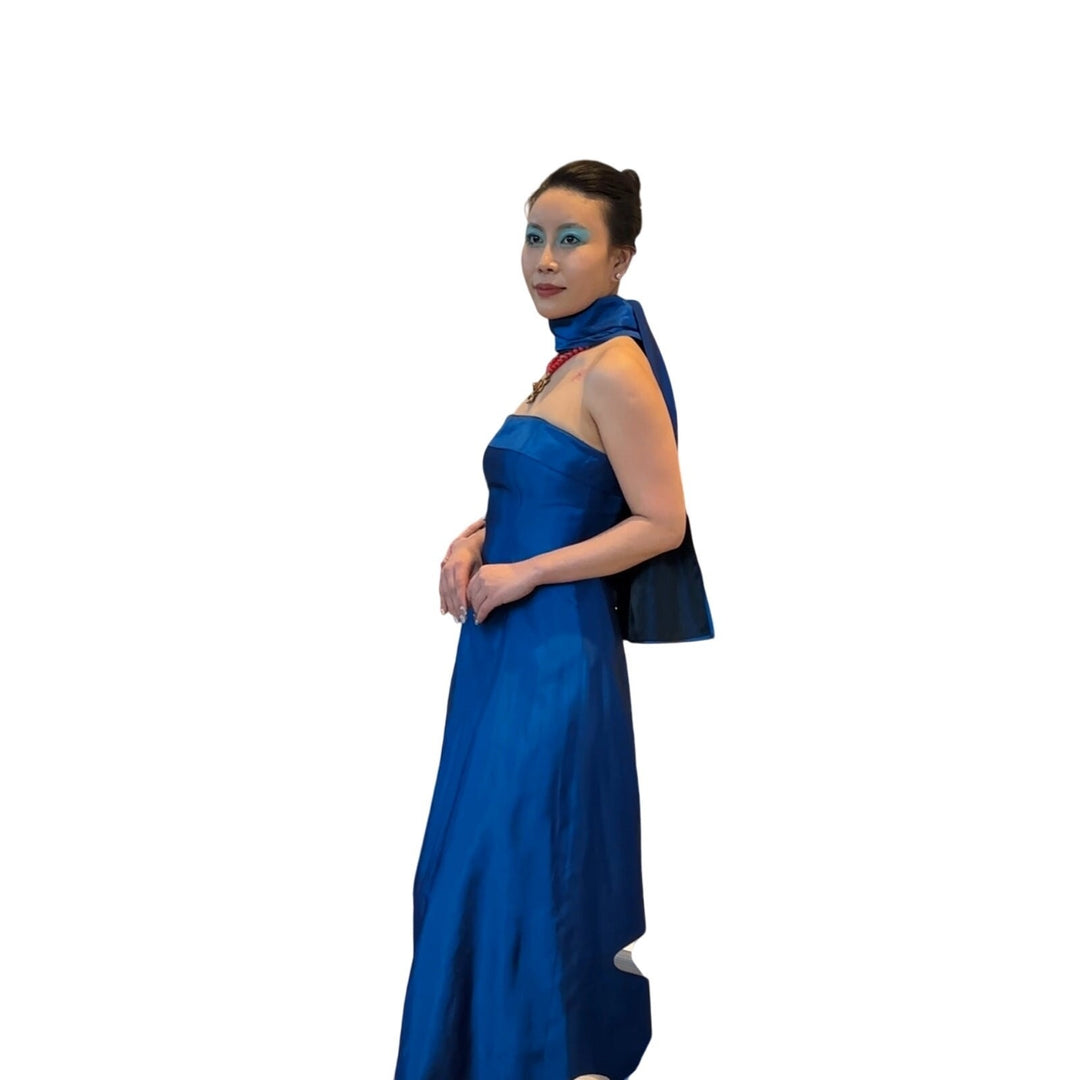 Women’s ROBERTA Blue Sleeveless Prom Dress Sz 5/6