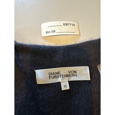 Diane Von Furstenberg XS Open Cardigan Sweater wool blend