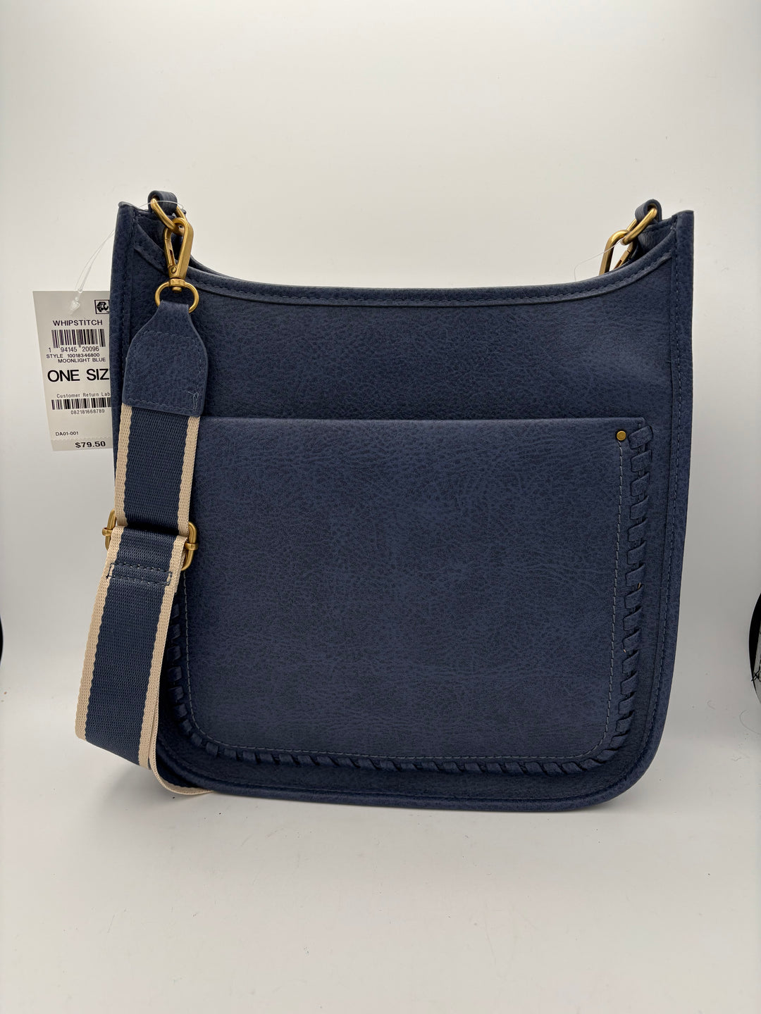 Women’s Style&Co Navy Blue Leather Crossbody Purse