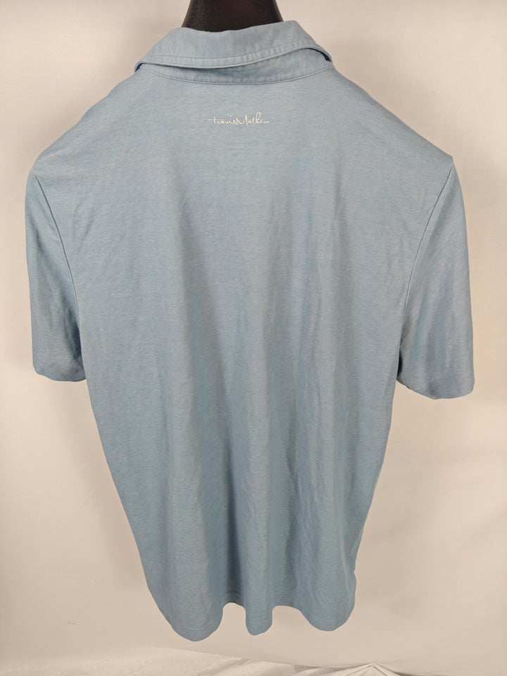 Mens TravisMathew Polo Blue XL