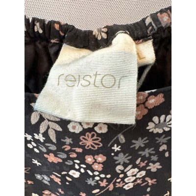 Reistor Size L Boho Floral Black Strappy Sundress