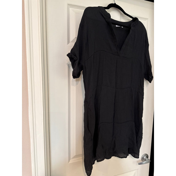 AIMAGE Black Lightweight Summer Dress Sz XXL