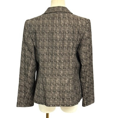 Women’s Santorelli Ribbed Twead-Patterned Blazer Sz 12