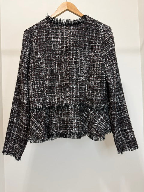 Halogen Fringe Tweed Jacket Sz1(12-14)