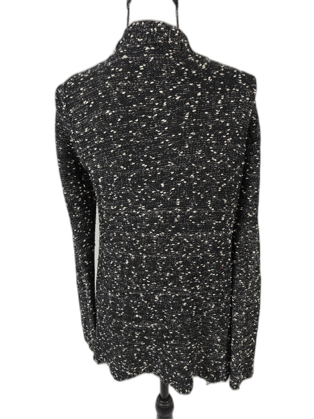 Women’s Belldini Open Front Cardigan Black White Size Medium