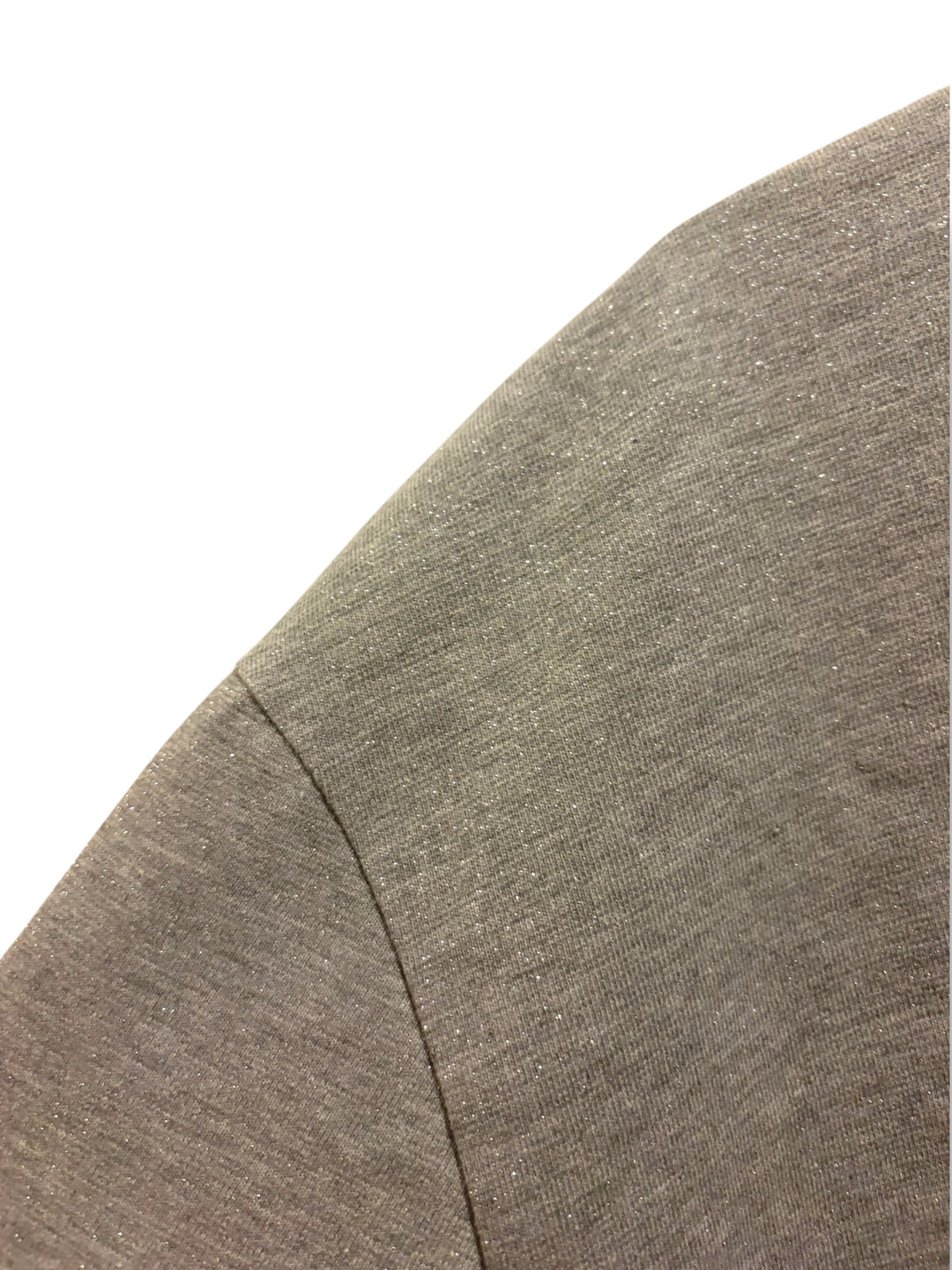 Zara New York Sparkle T-Shirt Gray Silver Glitter Oversized Tee Size M NWT