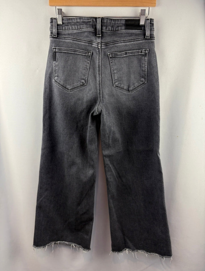 Women’s Paige Size 28 Dark Gray Wide Leg Jeans
