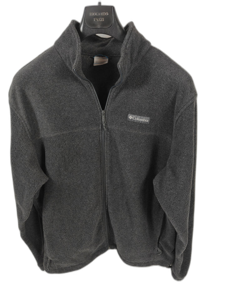 Mens Columbia Fleece Jacket Gray XL