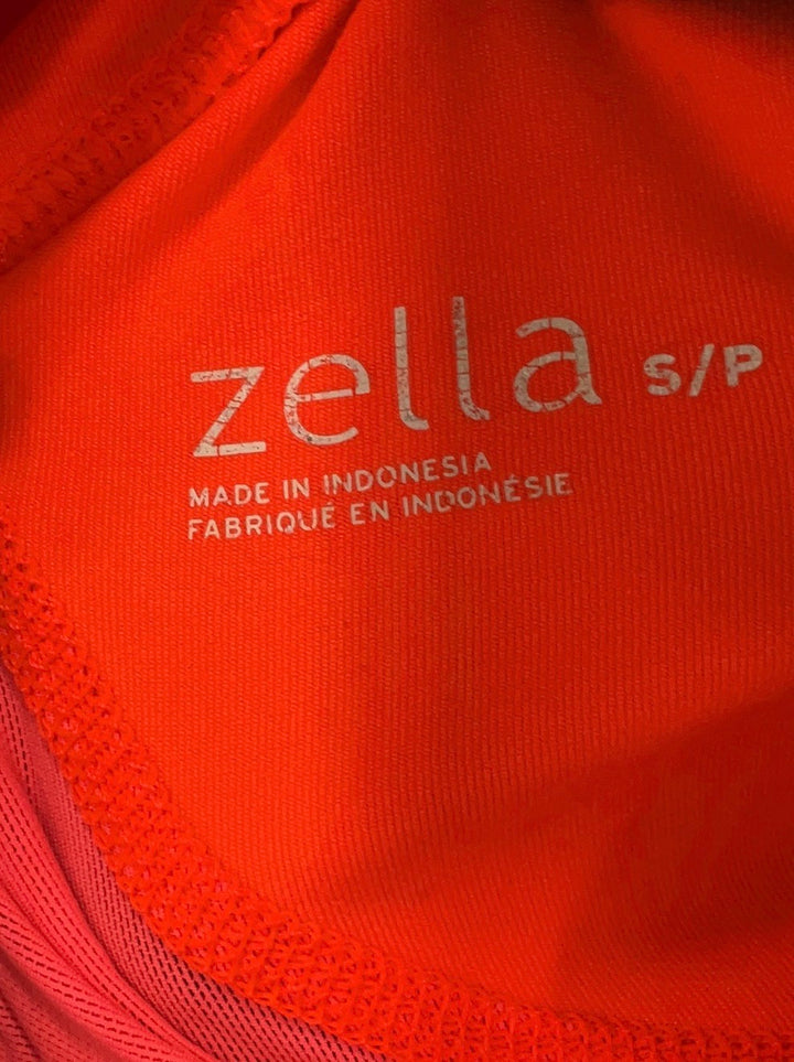 Zella Coral Ruched Zip-Up Athleisure Sporty Active Wear Long Sleeve Jacket Size S/P