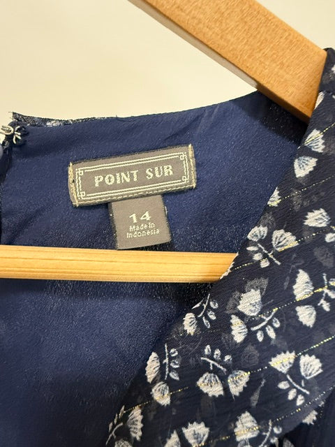 Point Sur x J.Crew Floral Wide Leg Jumpsuit Sz14