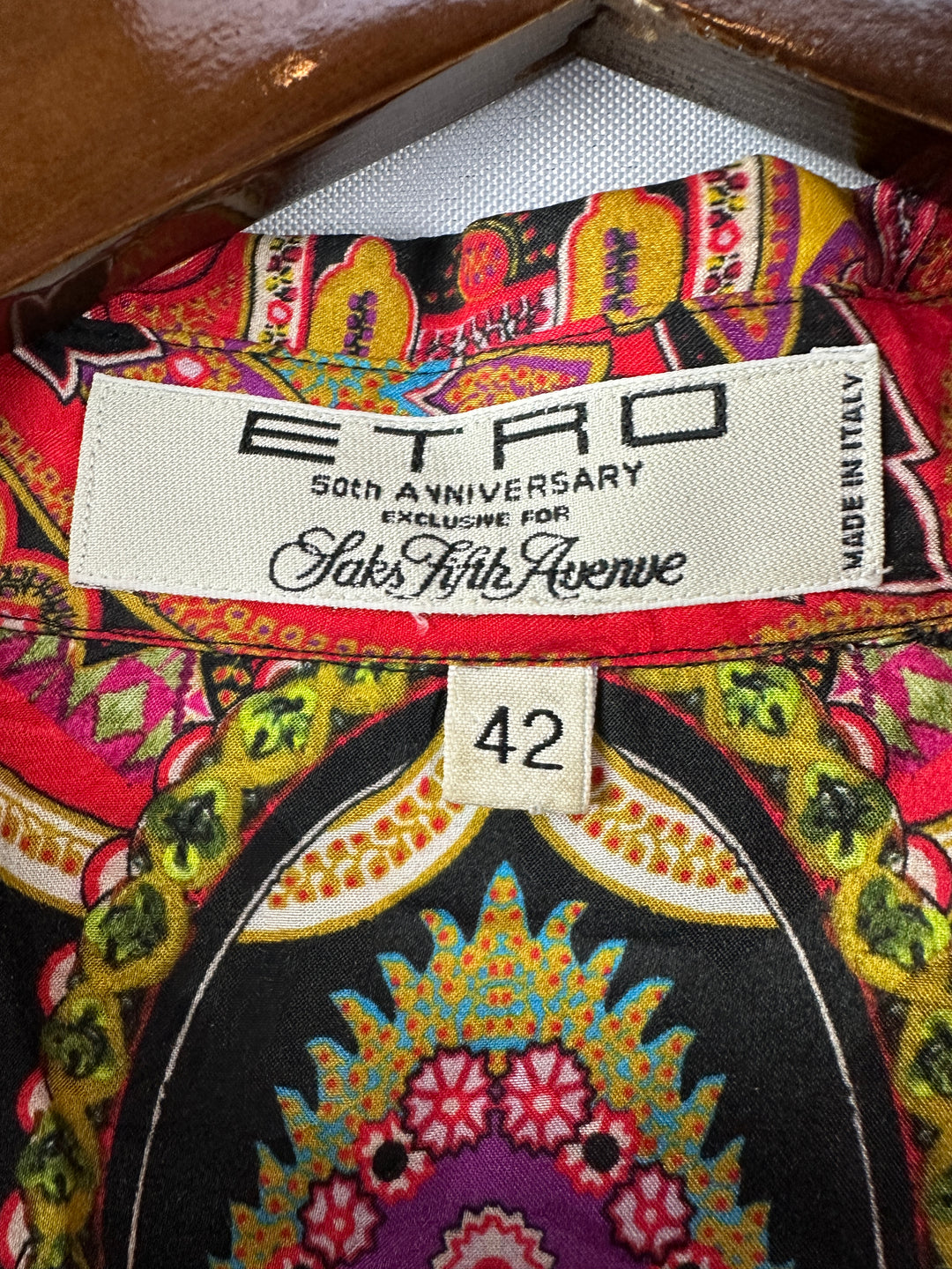 Women’s Etro Multicolor Paisley Print Blouse Size 42