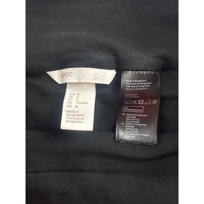 Women’s H&amp;M Size Medium Black Fitted Mini Pencil Skirt