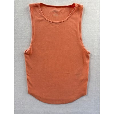 American Eagle S/P/CH Ribbed Tank Top Peach Orange Sleeveless Stretchy Cotton Blend